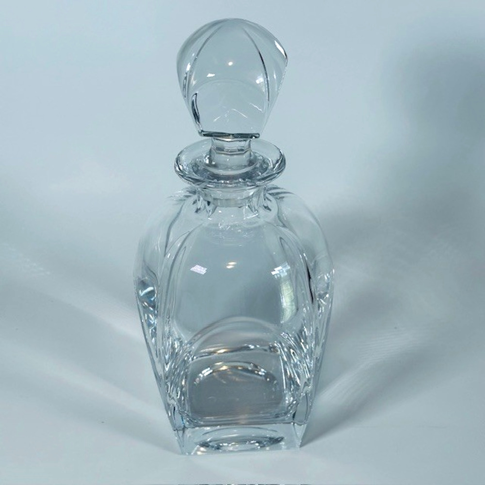 Bombay Company Heavy Crystal/Clear Glass Decanter w/Stopper Lid Barware